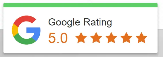 Google Rating – 5.0 Star